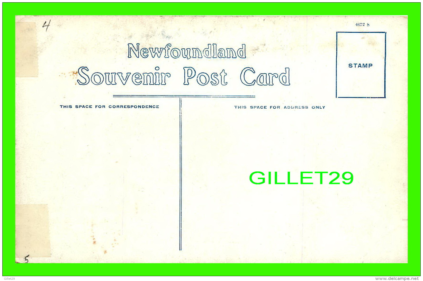 CATALINA, NEWFOUNDLAND - ARCHED ROCK -  SOUVENIR POST CARD - - Sonstige & Ohne Zuordnung