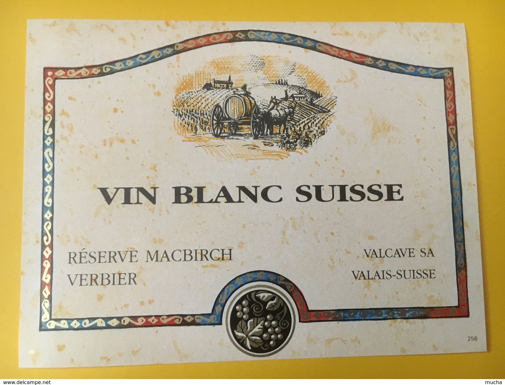 4159 -  Vin Blanc Suisse Réserve MACBIRCH Verbier - Autres & Non Classés
