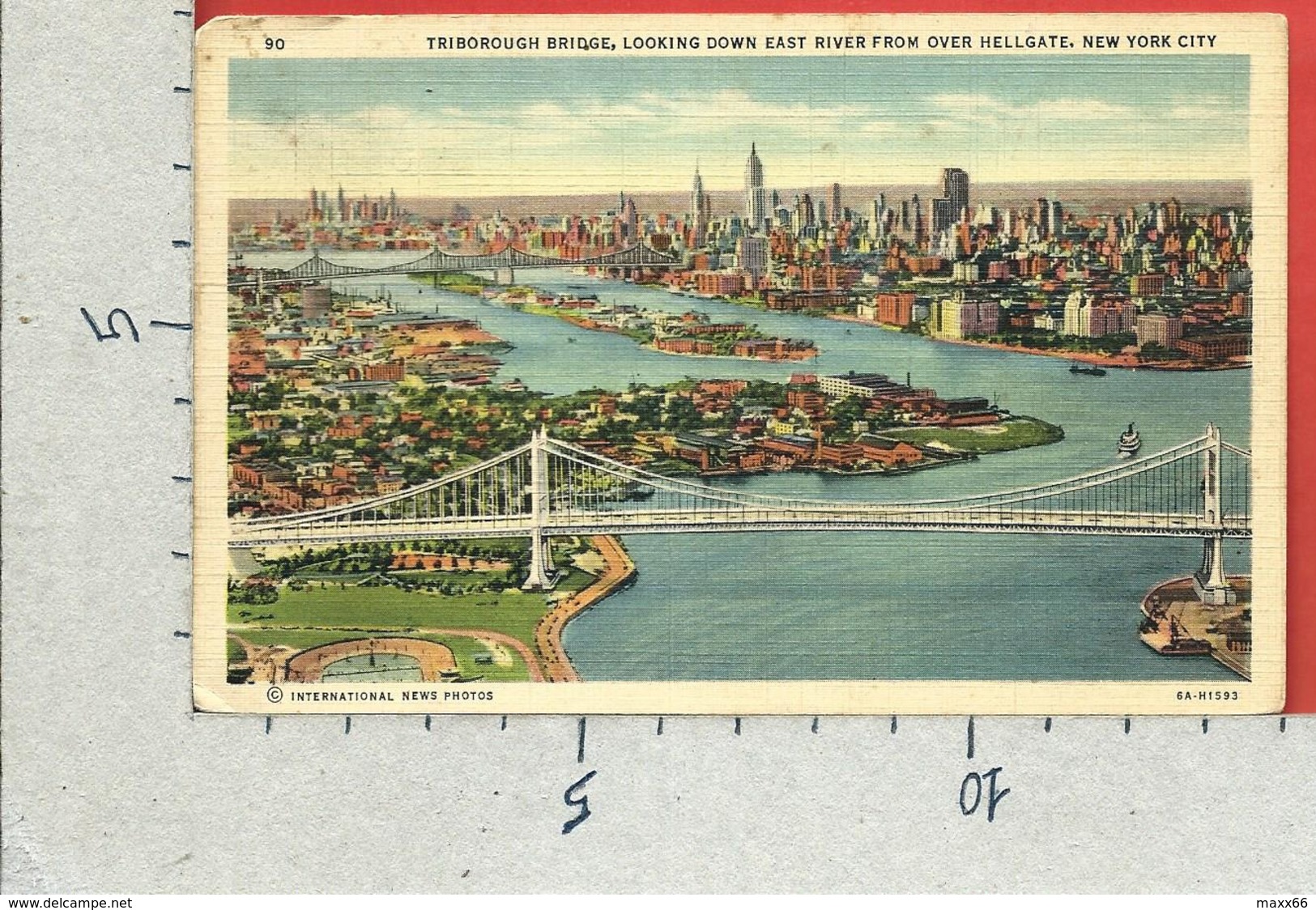 CARTOLINA NV STATI UNITI - NEW YORK - Triborough Bridge - 9 X 14 - Bridges & Tunnels