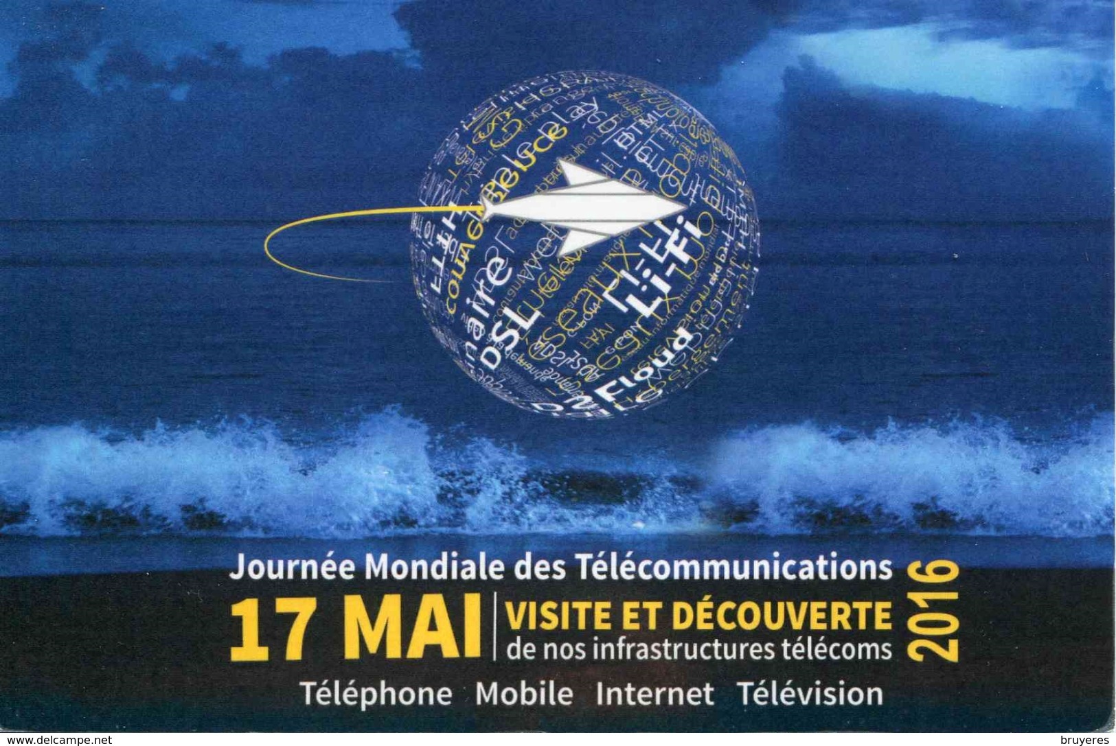 Entier Postal De 2016 Sur CP Avec Illust. "Journée Mondiale Des Télécommunications" - Enteros Postales