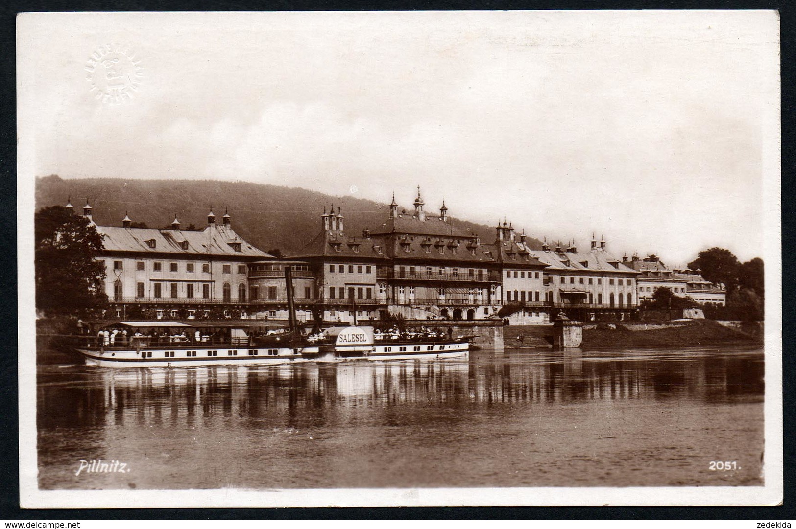 A3379 - Alte Foto Ansichtskarte - Pillnitz - Elbeschifffahrt Schifffahrt Dampfer - Salesel - Stein - Pillnitz