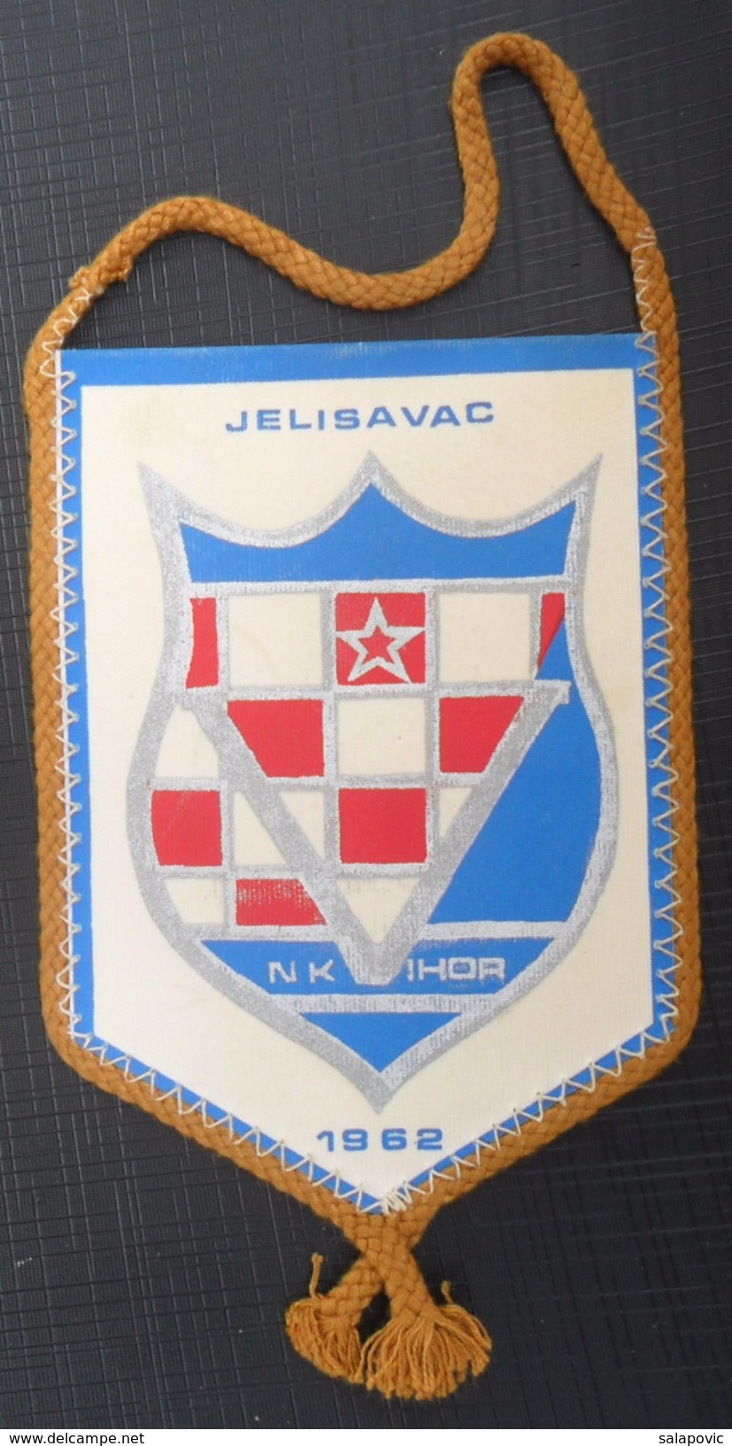 NK VIHOR, JELISAVAC, CROATIA  FOOTBALL CLUB, CALCIO OLD PENNANT, SPORTS FLAG - Bekleidung, Souvenirs Und Sonstige