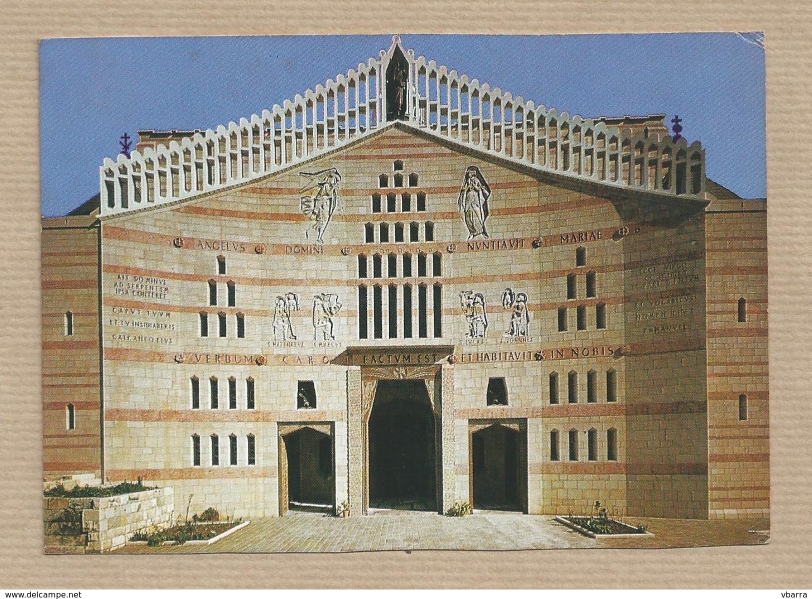 Israel Old Postcards Nazareth. Church Annunciation Incarnation Façade  Places Of The Bible - Israel