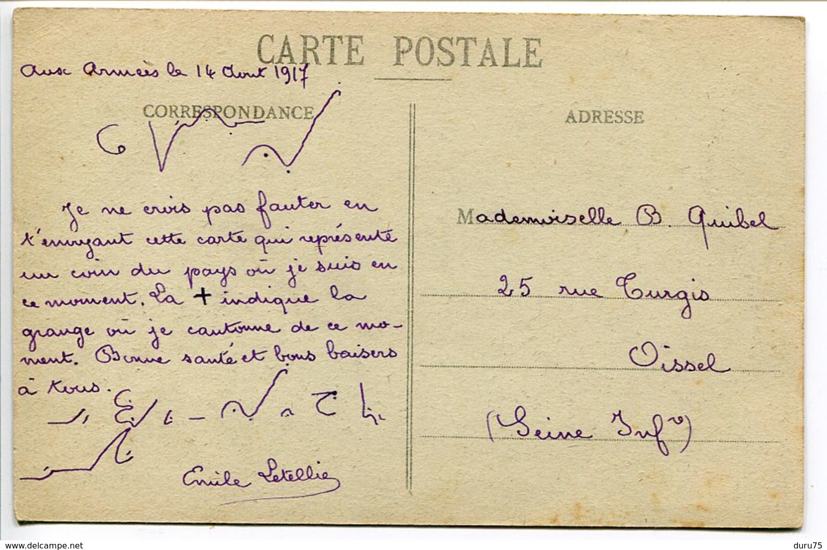 CPA - SAULX En BARROIS ( Une Rue Animée Femmes Enfants ) Ecrite Par Soldat En Août 1917 Cantonnant Grange Croix - Other & Unclassified