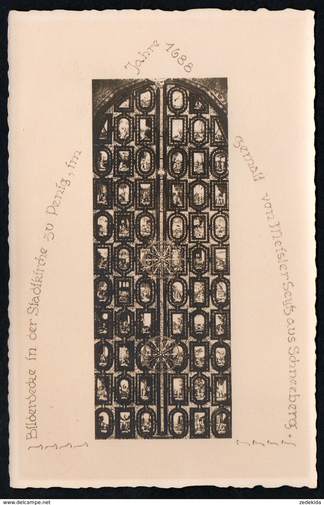 A3796 - Alte Foto Ansichtskarte - Penig - Stadtkirche Kirche - Bilderdecke - Seytz - Scheckel - TOP - Penig