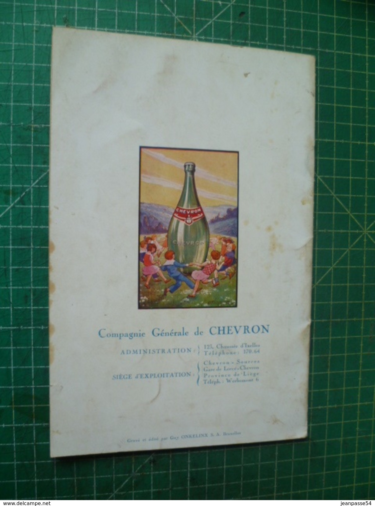 Les Sources Minérales De Chevron. Superbe Plaquette Publicitaire Illustrée De 1927 - Belgium
