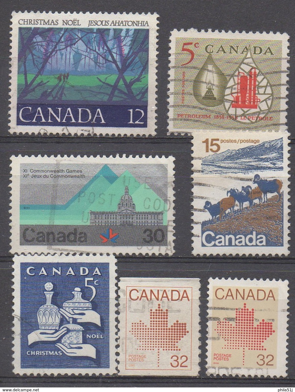 CANADA   N°LOT __OBL VOIR SCAN   (7) - Colecciones