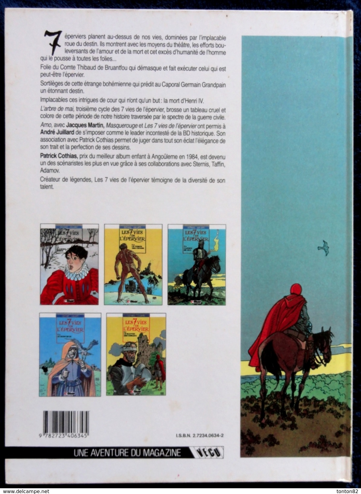 Cothias - Juillard - Les 7 Vies De L' Épervier - T. 3 - L' Arbre De Mai - Éditions Glénat - ( 1989 ) . - Sept Vies De L'Epervier, Les