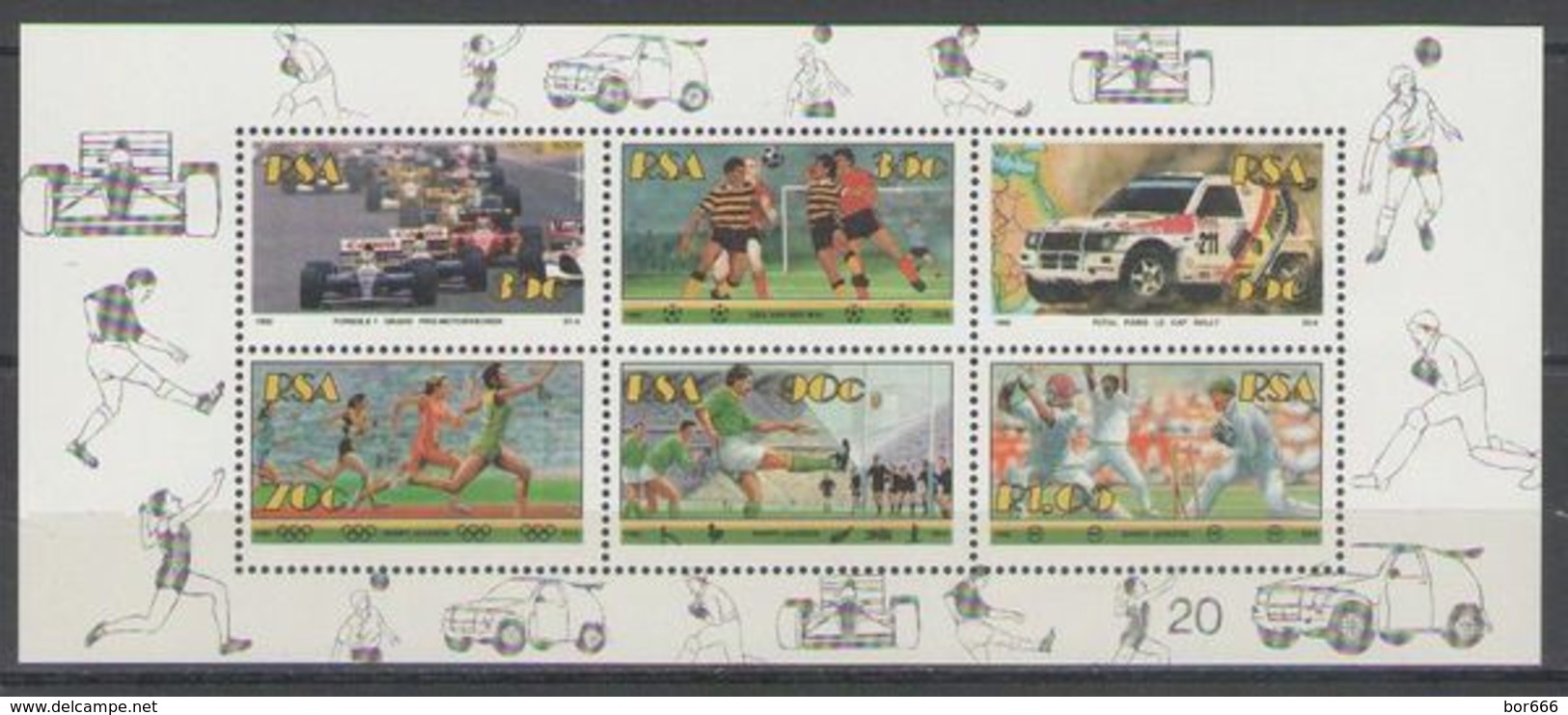 RSA - Olympic Games / Sport / Rally 1992 MNH - Unused Stamps