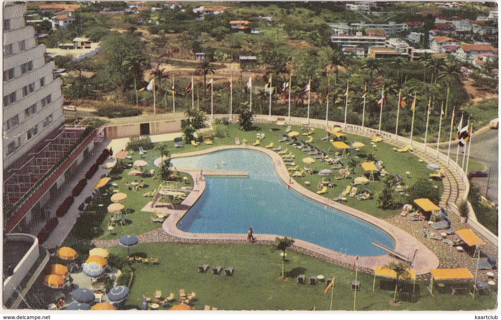 Caracas: Hotel 'Tamanaco' - Piscina / Swimming-pool - (1958)  - (Venezuela) - Venezuela