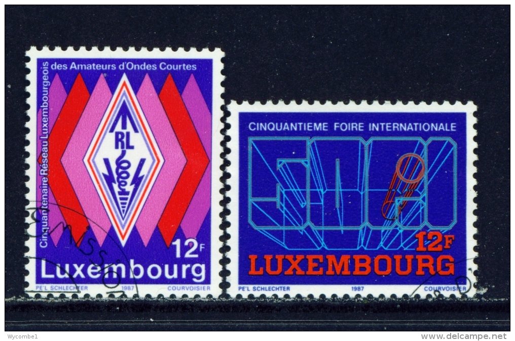 LUXEMBOURG  -  1987  Anniversaries  Set  Used As Scan - Gebraucht