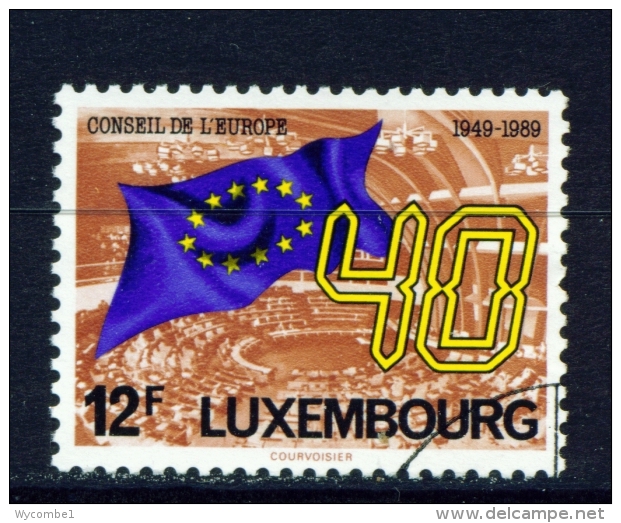 LUXEMBOURG  -  1989  Council Of Europa  12f  Used As Scan - Gebraucht