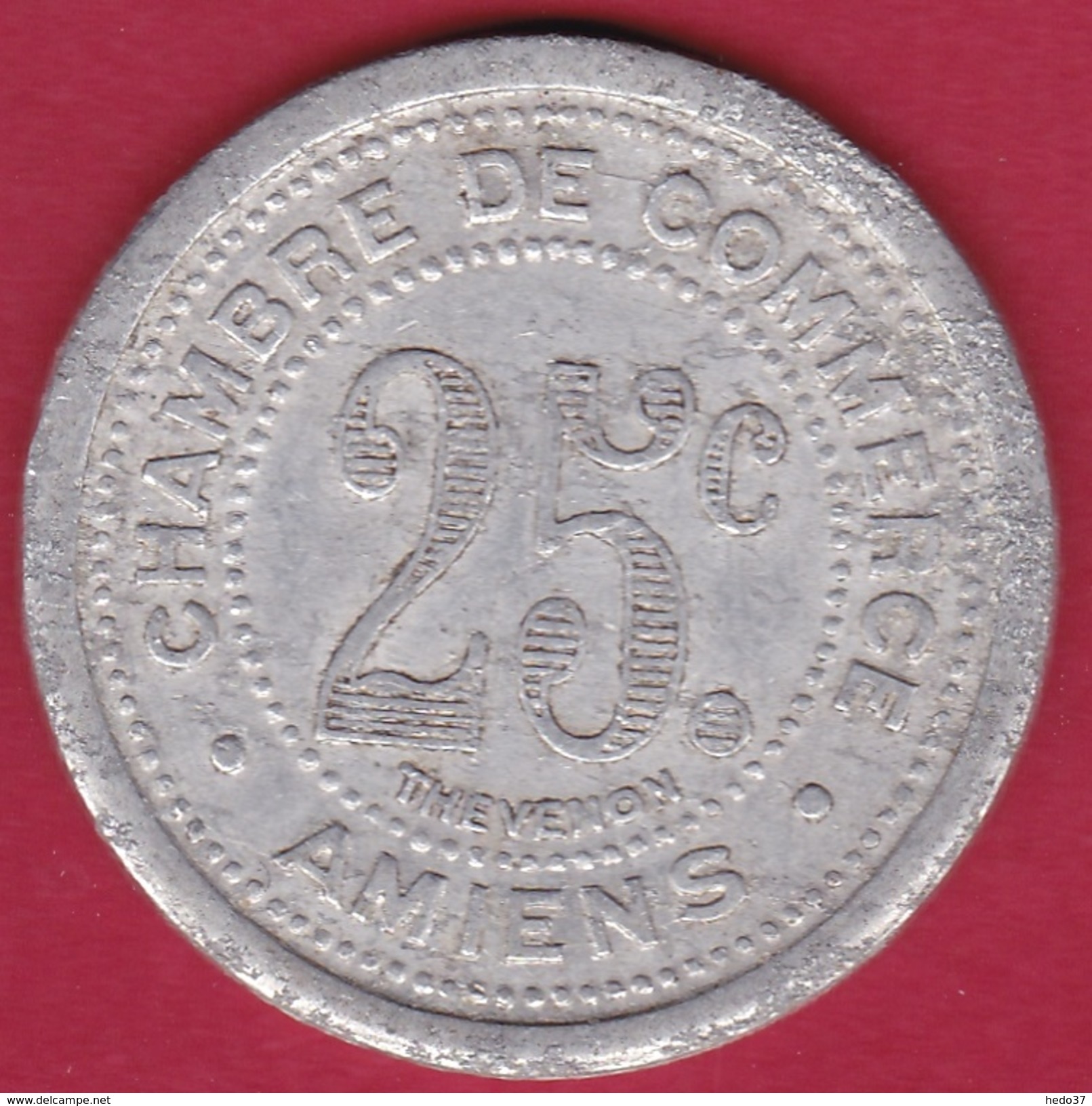 Chambre De Commerce - Amiens 1921 - 25 C - Monétaires / De Nécessité