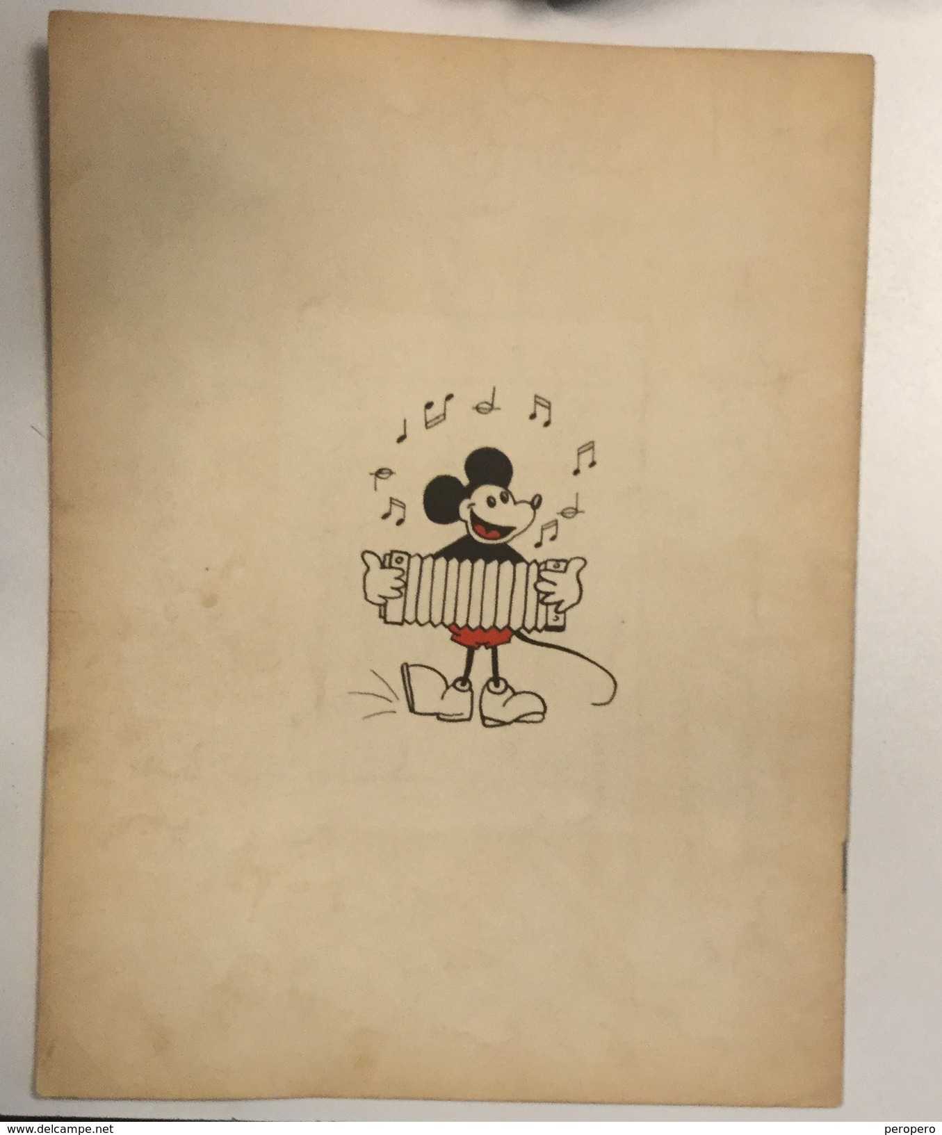 AK   WALT DISNEY  MICKEY MOUSE   MAGAZINE    1936. LJUBLJANA SLOVENIA     PIANO MUSIC - Slawische Sprachen