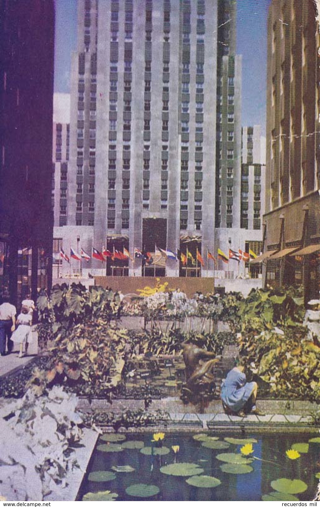 New York Rockefeller Plaza  1949 - Places & Squares
