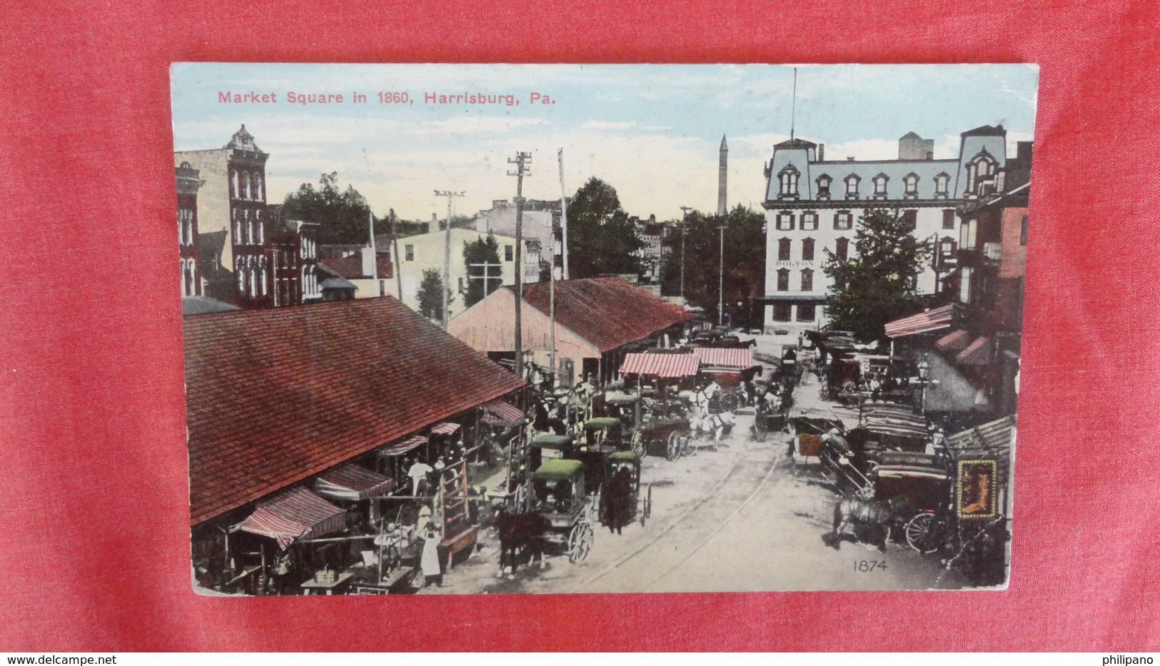 Market Square In 1860   Pennsylvania > Harrisburg  Ref 2567 - Harrisburg