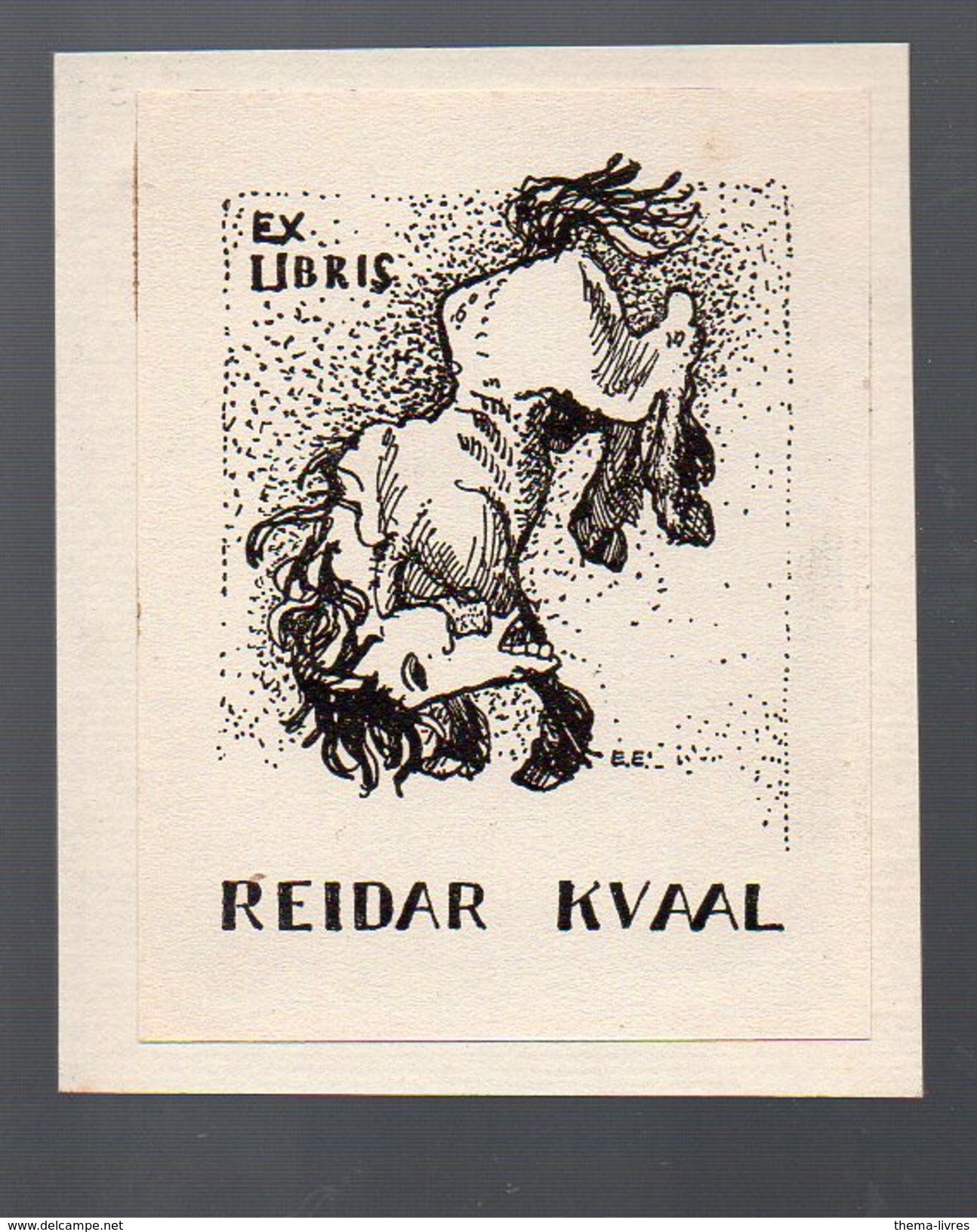 Ex-libris Reidar Kvaal (PPP5023) - Exlibris