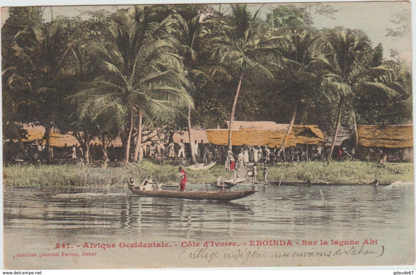EBOINDA (COTE D'IVOIRE) - SUR LA LAGUNE ABI - Ivory Coast