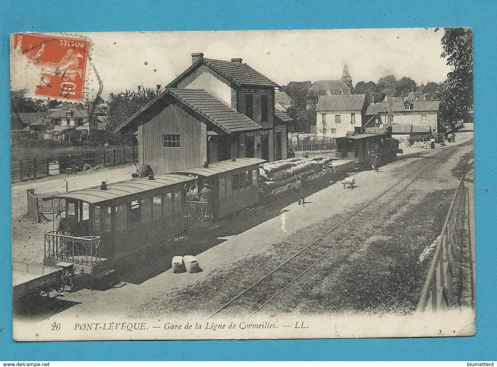 CPA 26 - Chemin De Fer Train Gare De La Ligne De Cormeilles PONT-L'EVEQUE 14 - Pont-l'Evèque