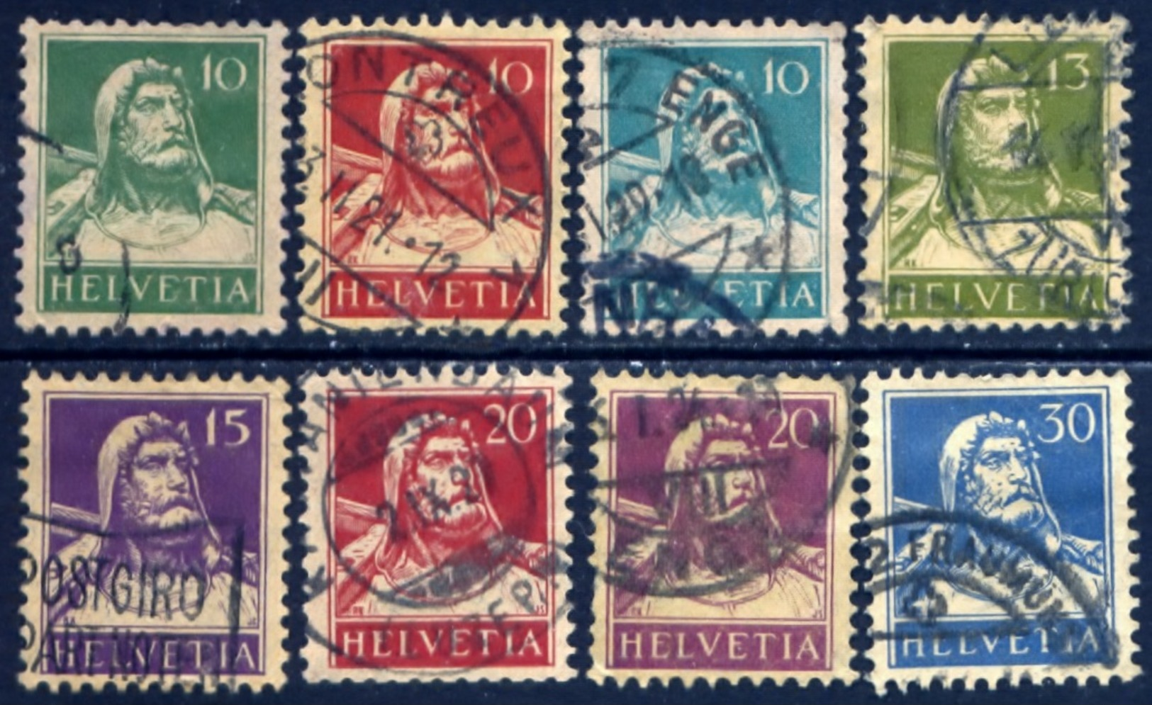 Zwitserland 1914, Switzerland, Suisse, Helvetia, Schweiz, William, Guillaume Tell, SG 279 / 293, YT 138 / 205 - Gebruikt