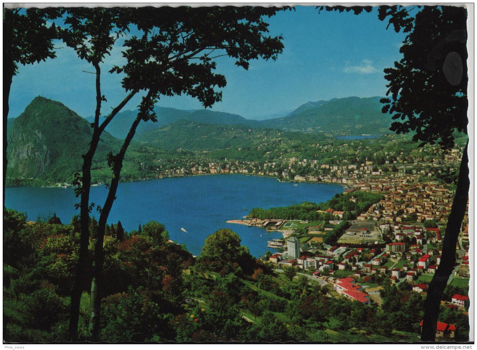 Lugano-Castagnola - Panorama Col Monte S. Salvatore - Photo: Ditta G. Mayr No. G65 - Agno