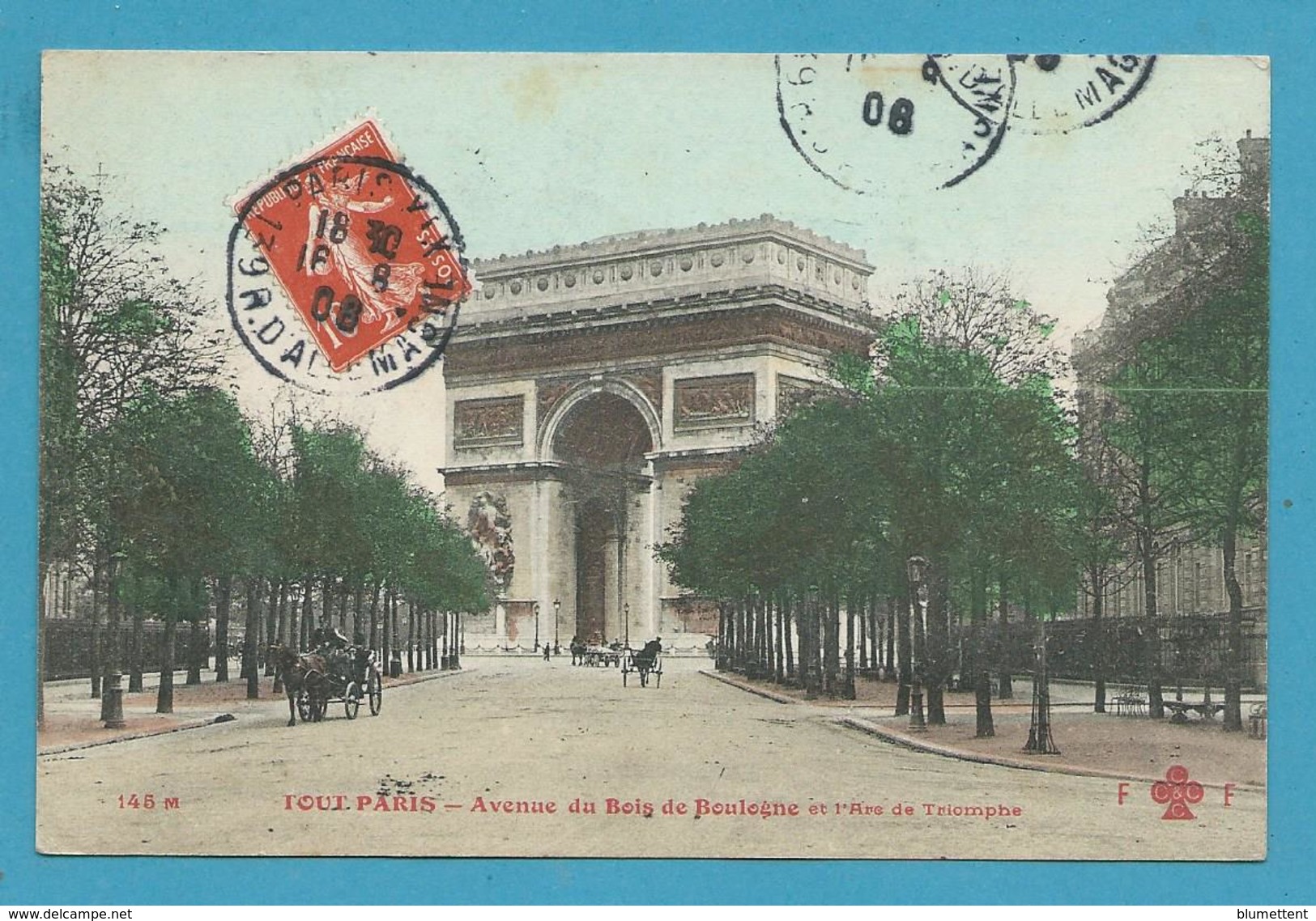 CPA 145 M TOUT PARIS - Avenue Du Bois De Boulogne Et L'Arc De Triomphe - Autres & Non Classés