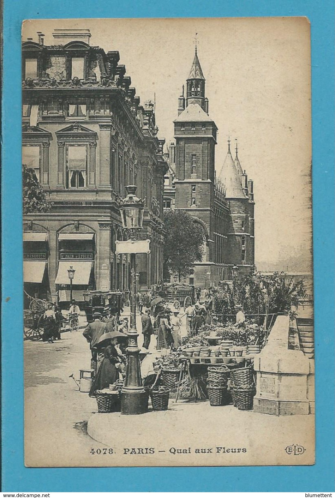 CPA 4078 - Métier Marchands Ambulants Quai Aux Fleurs PARIS - Autres & Non Classés