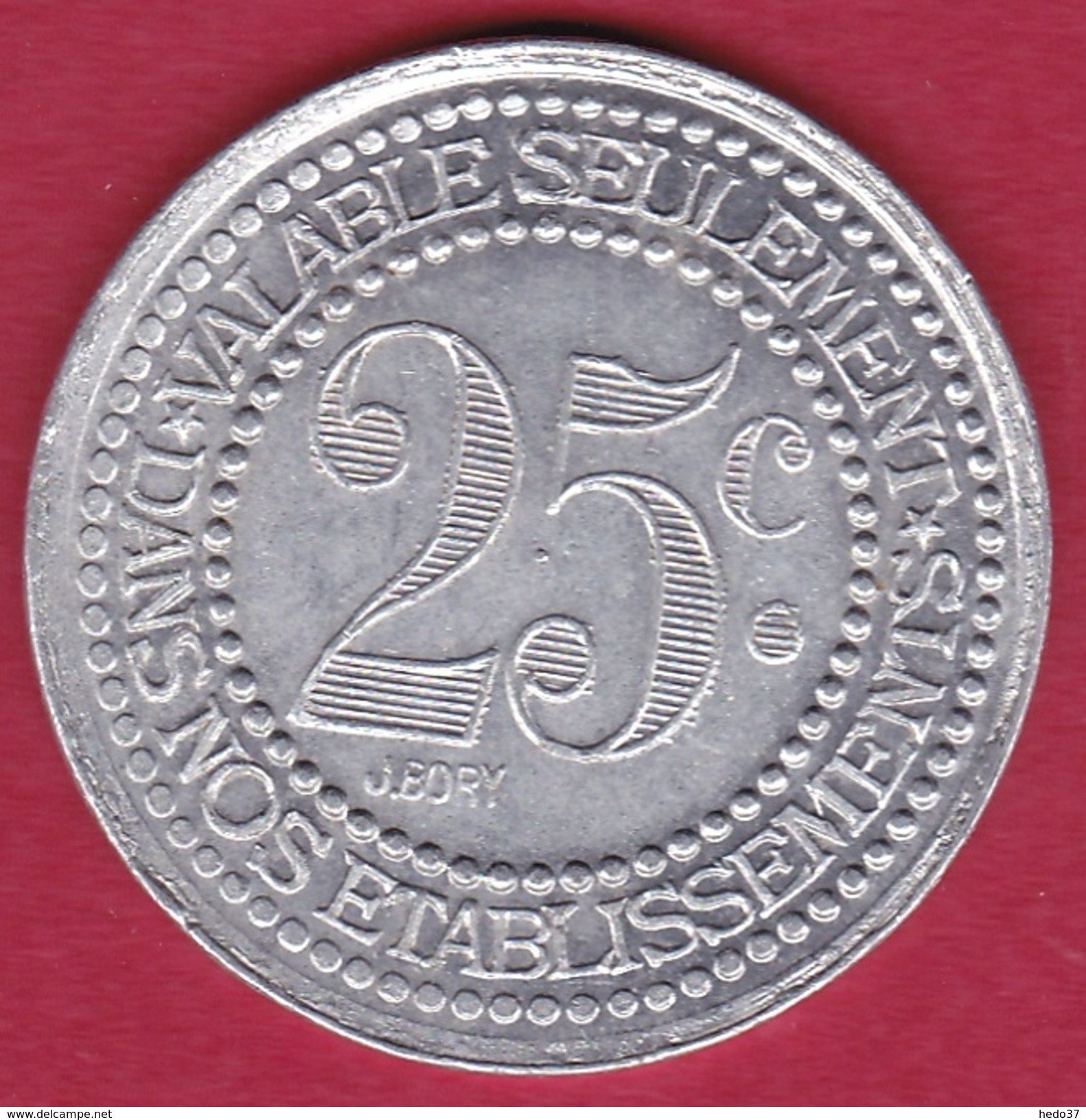 Chambre De Commerce - Vichy 1922 - 25 C - Monétaires / De Nécessité