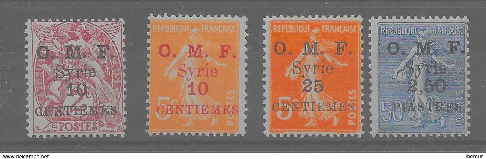 Syrie - Y Et T N° 83, 84, 85, 87,tous** (M. N. H.) - Lot De 4 - T.T.Beau - Unused Stamps
