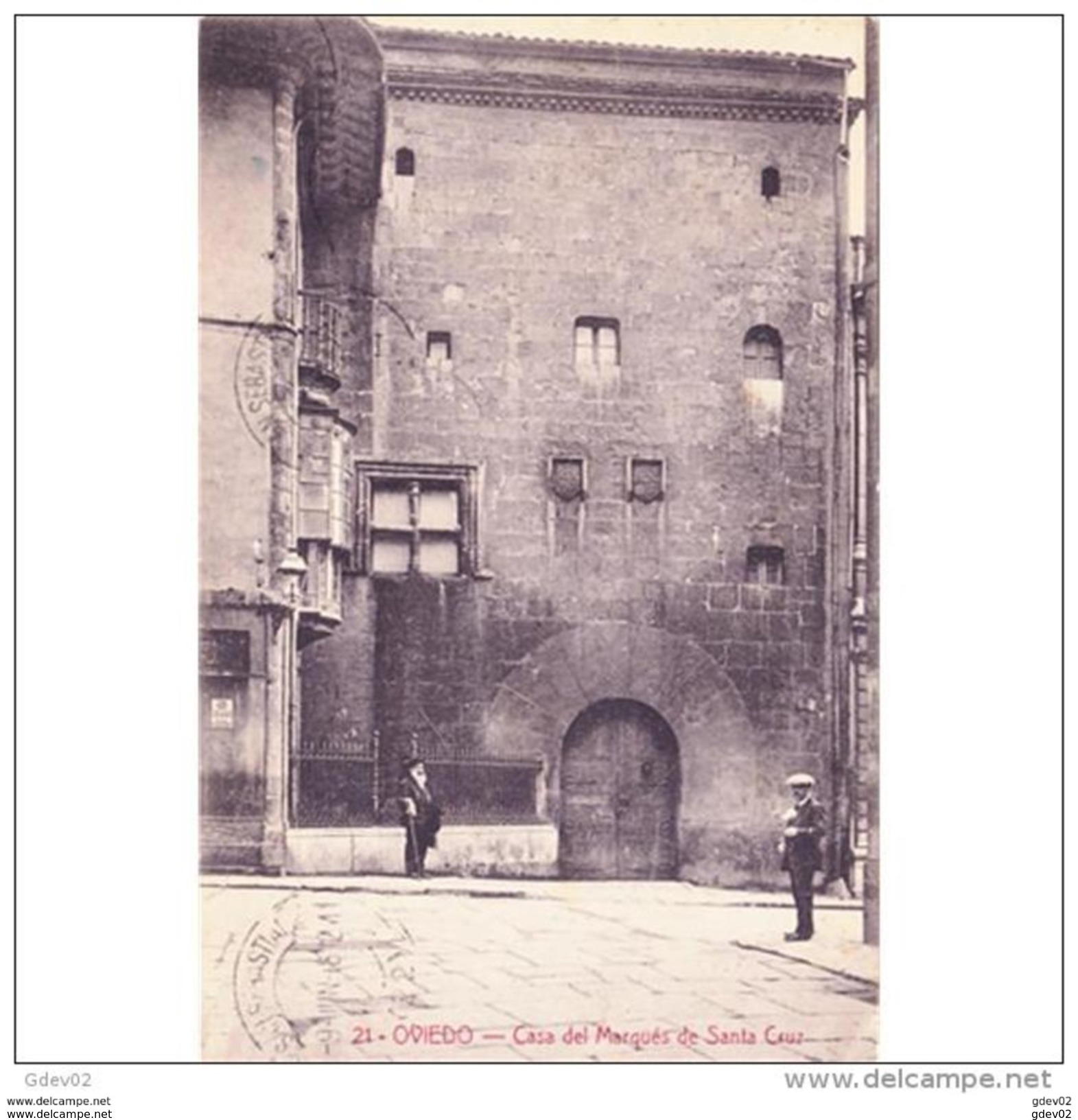 ASTRATP2950CPA-LFTMD8588TCPH.Tarjeta Postal De ASTURIAS.Edificios.CASA DEL MARQUES DE SANTA CRUZ En OVIEDO.CCLD - Personaggi Storici