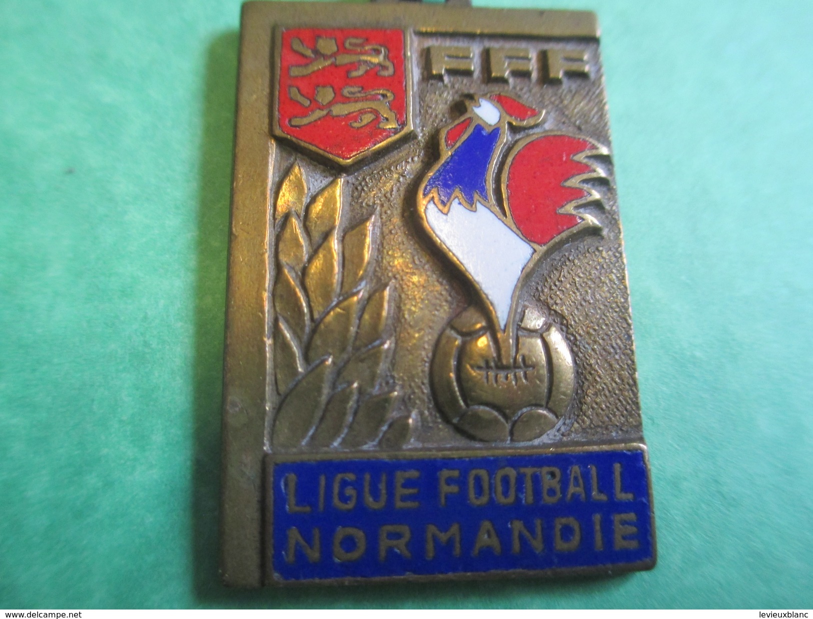 Médaille De Sport/Foot-Ball/ Ligue De Foot De Normandie/Bronze Nickelé/Henri Martin /1966      SPO132 - Otros & Sin Clasificación