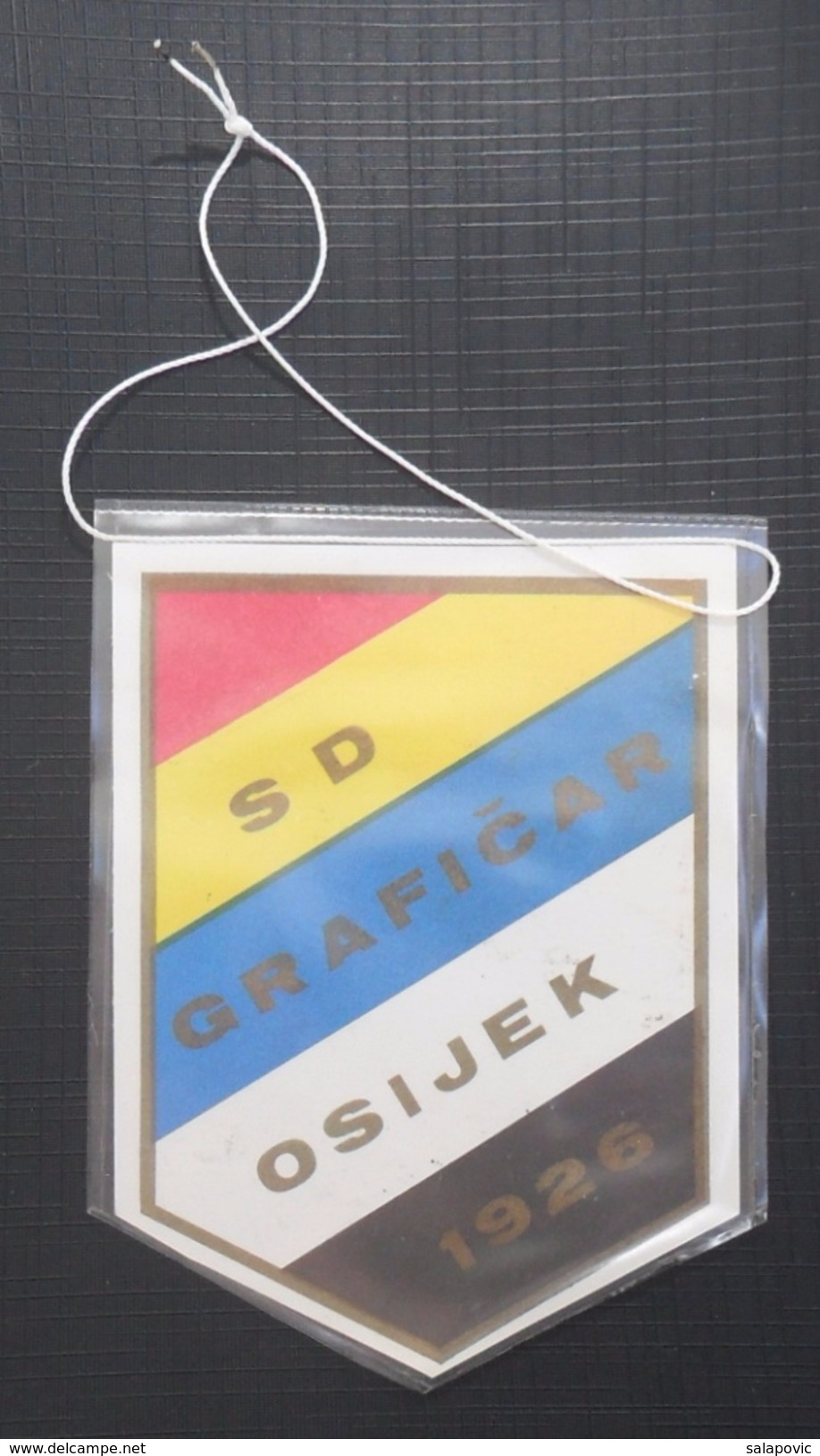 SD GRAFICAR, OSIJEK CROATIA FOOTBALL CLUB, CALCIO OLD PENNANT, SPORTS FLAG - Apparel, Souvenirs & Other