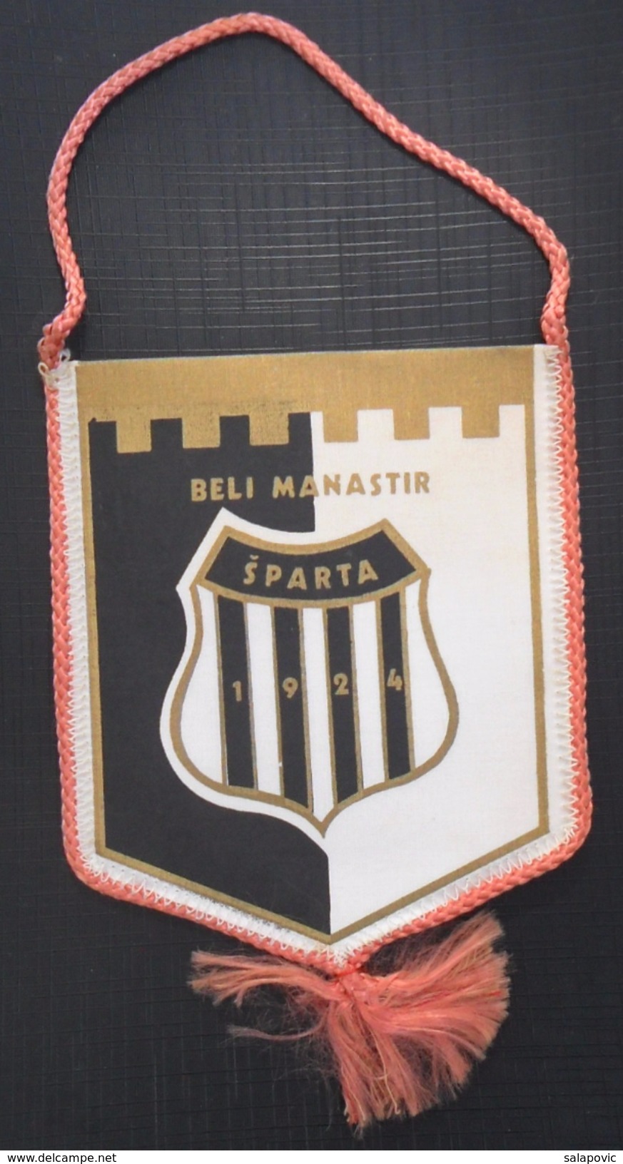 NK SPARTA BELI MANASTIR CROATIA FOOTBALL CLUB, CALCIO OLD PENNANT, SPORTS FLAG - Habillement, Souvenirs & Autres