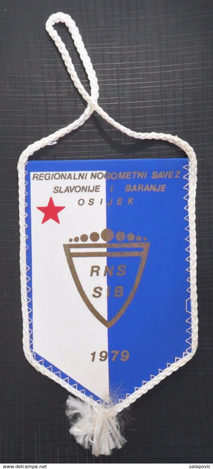 RNS SLAVONIJE I BARANJE OSIJEK CROATIA FOOTBALL CLUB, CALCIO OLD PENNANT, SPORTS FLAG - Apparel, Souvenirs & Other