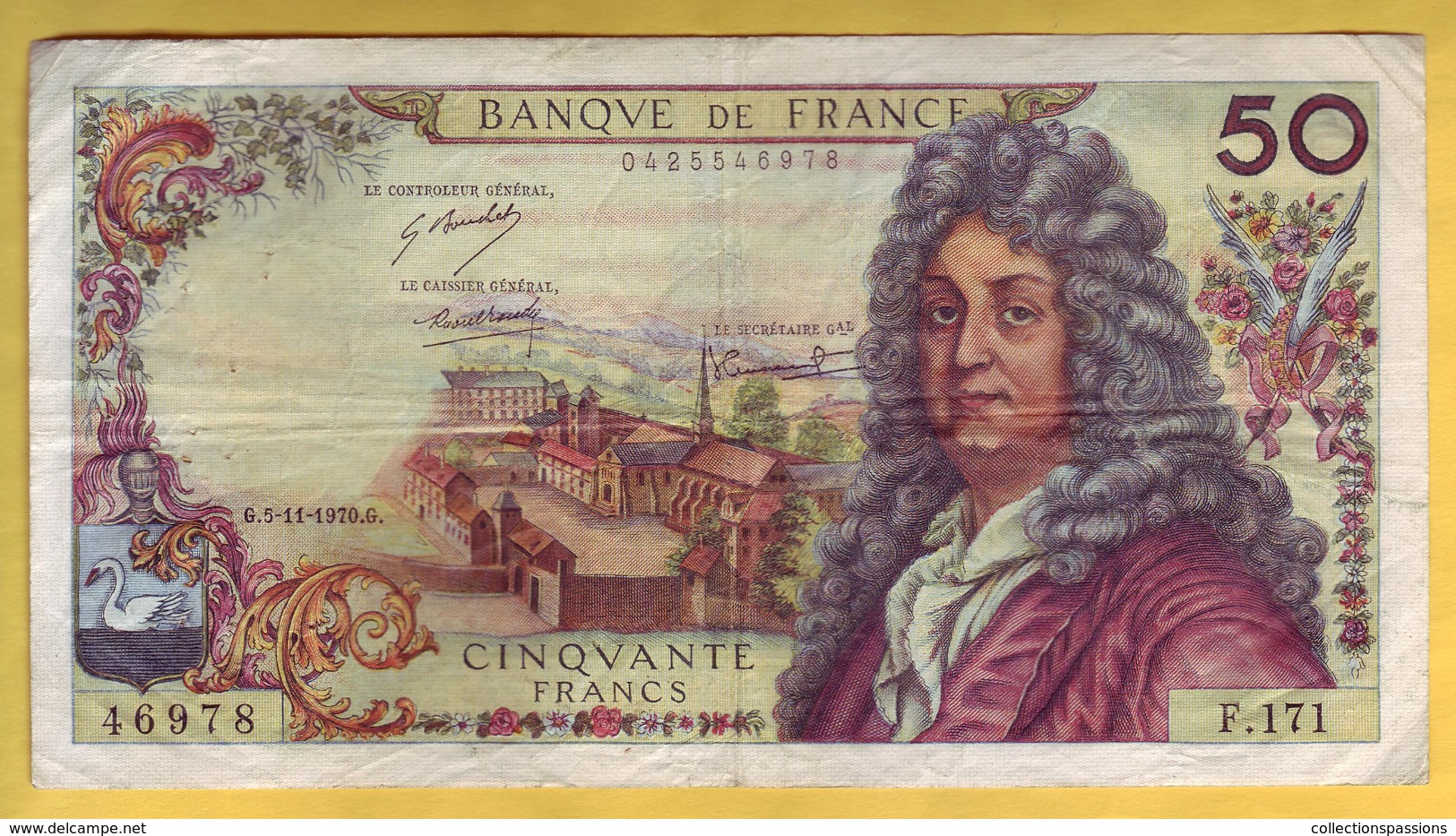 BILLET FRANCAIS - 50 Francs Racine 5-11-1970 TTB - 50 F 1962-1976 ''Racine''