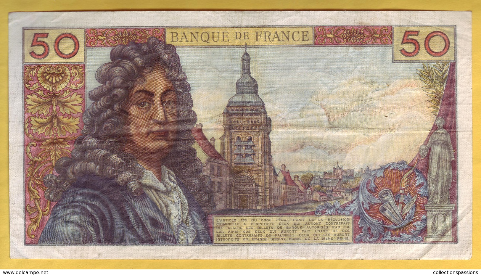 BILLET FRANCAIS - 50 Francs Racine 4-10-1973 TTB+ - 50 F 1962-1976 ''Racine''