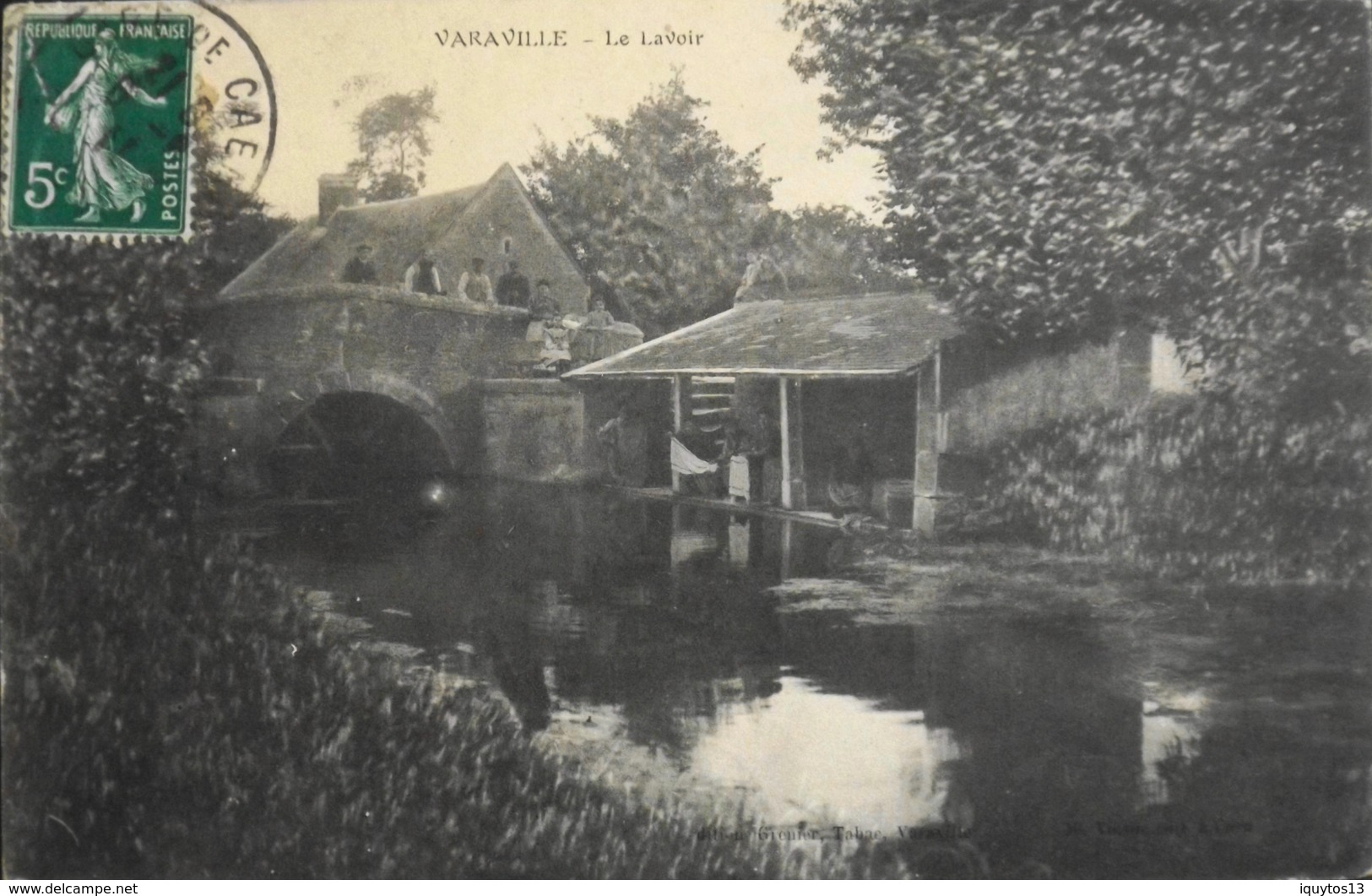 CPA - FRANCE - Varaville Est Situé Dans Le Départ. Du Calvados - Le Lavoir Animé - Daté 1911 - TBE - Autres & Non Classés