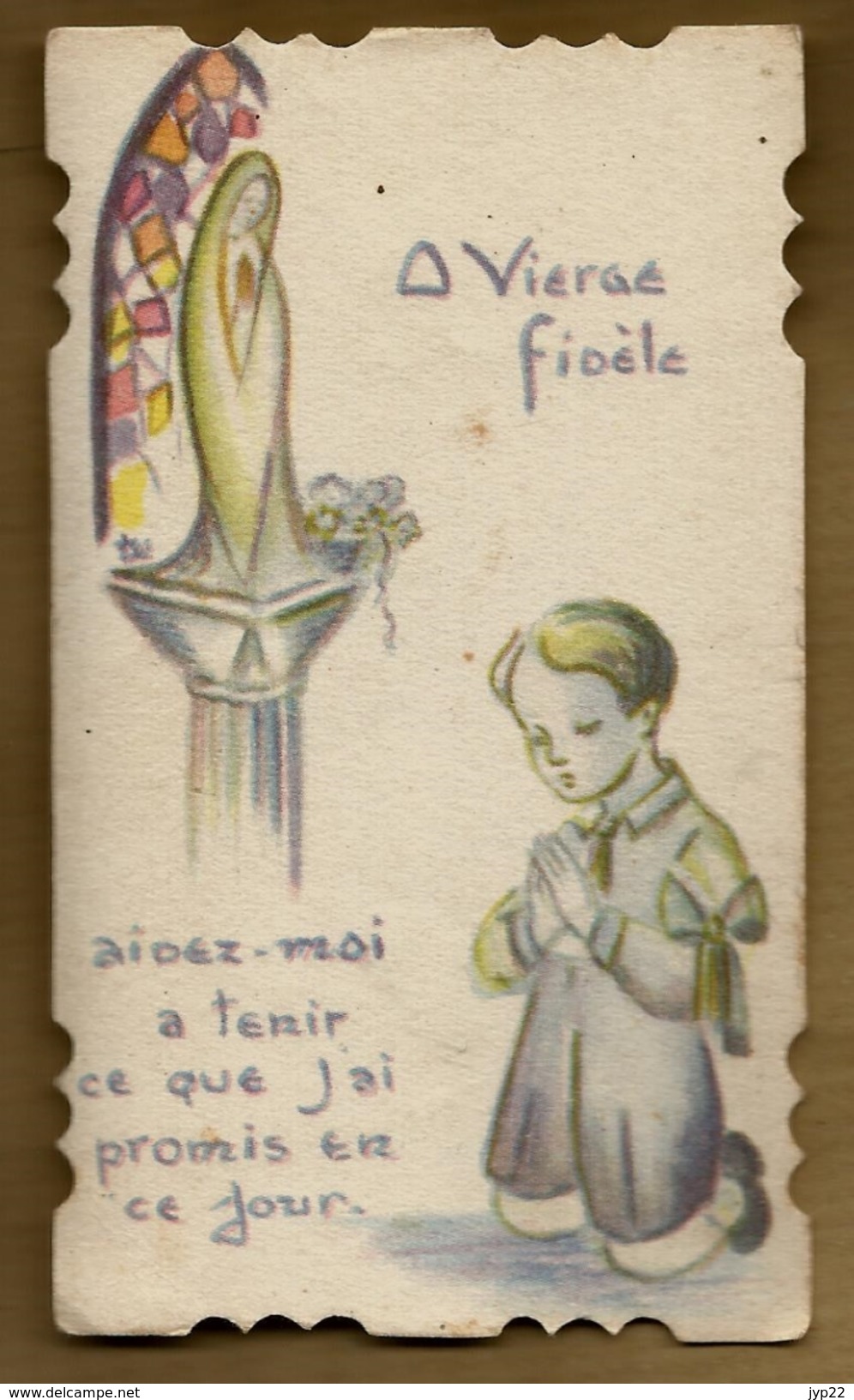 Image Pieuse Holy Card Ciselée & Enfantine Communion Yves ?? Eglise De Paimpont  1-06-1938 - Ed M Lille - Images Religieuses