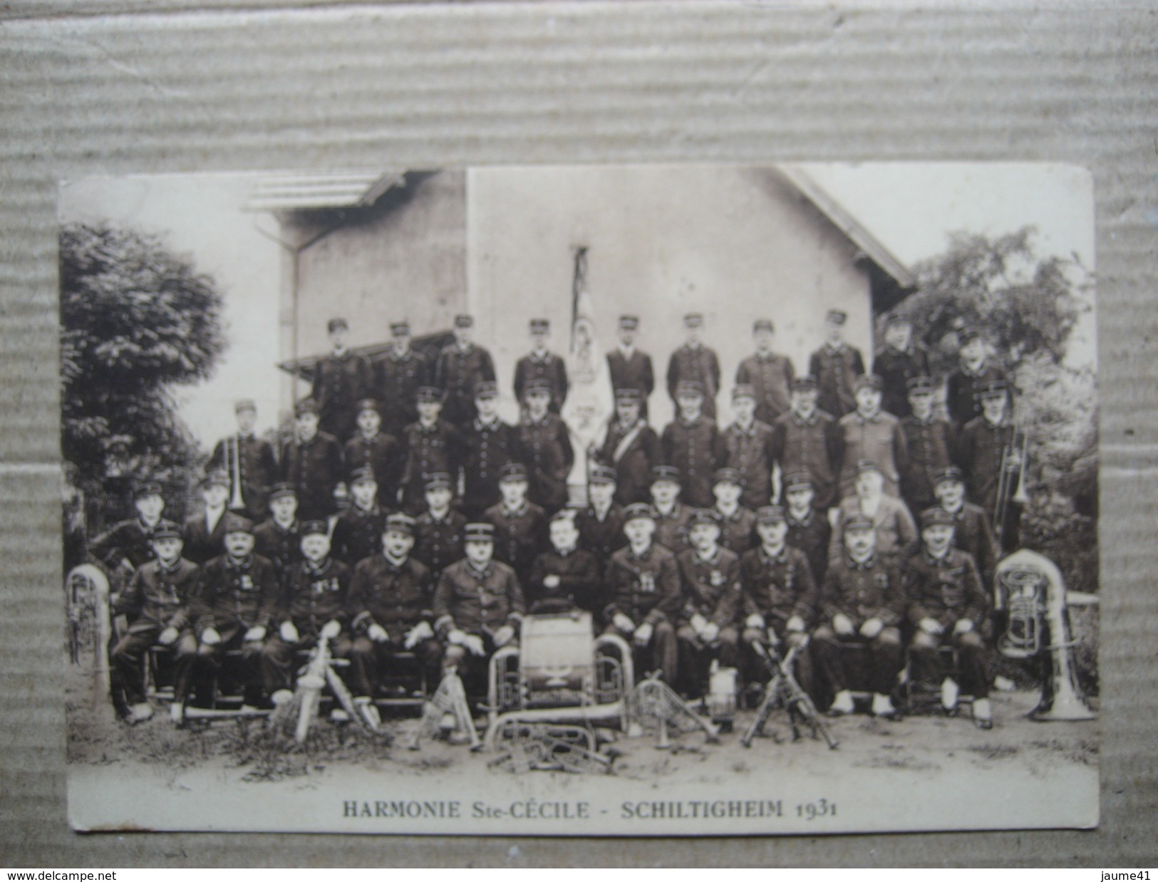 BAS RHIN  67   SCHILTIGHEIM   1931    -  HARMONIE STE-CECILE      TRES  ANIME     TTB - Schiltigheim