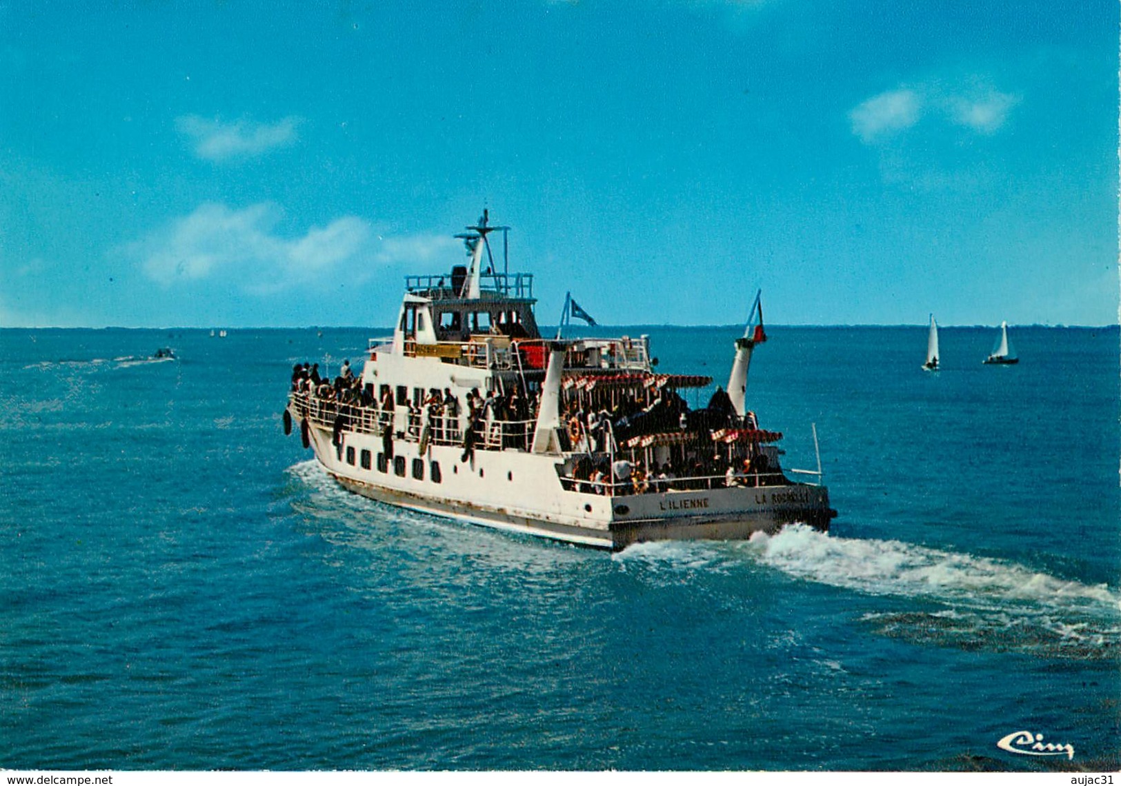 Dép 85 - Bateaux - La Tranche Sur Mer - Croisières Inter Iles - L'ilienne Au Départ - Semi Moderne Grand Format - état - La Tranche Sur Mer