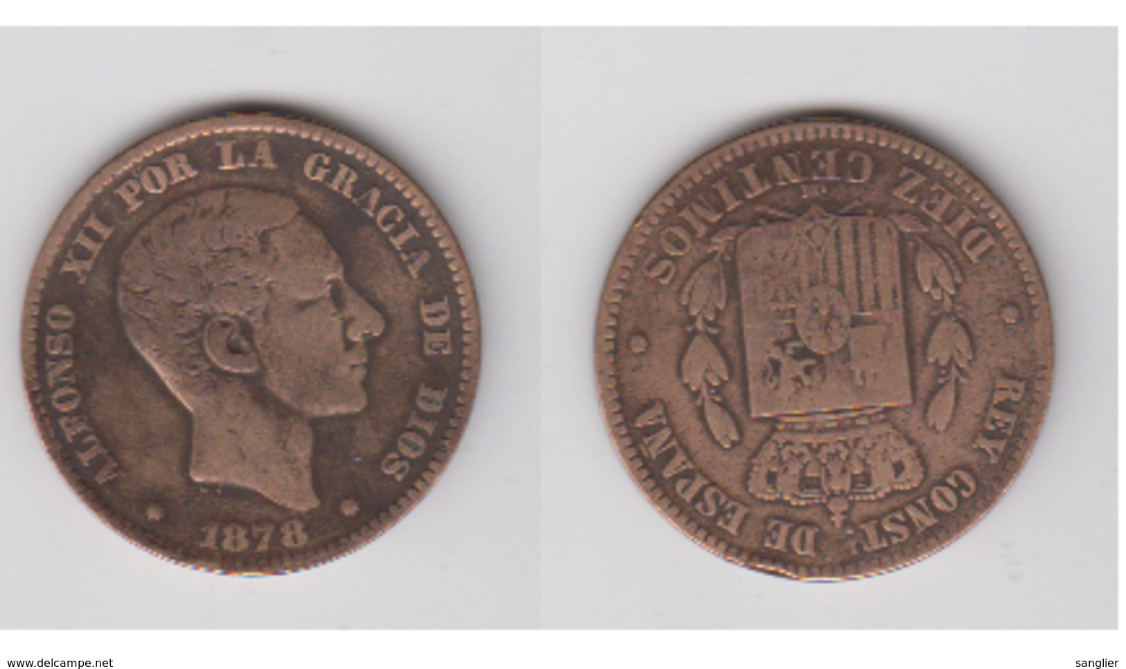 DIEZ CENTIMOS - 1870 OM - Provincial Currencies