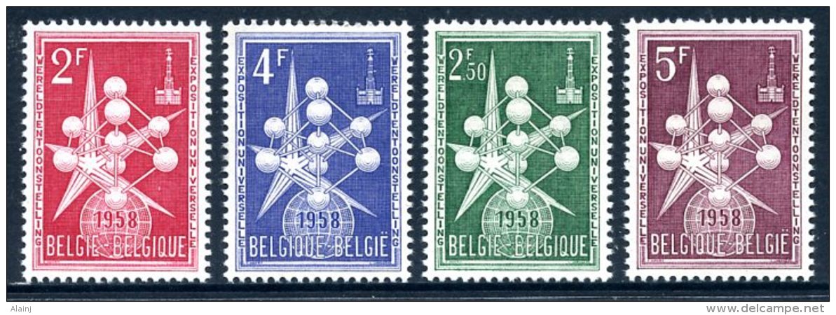 BE   1008 - 1010  XX  ---  EXPO 58  --  Parfait état  --  Timbres De Propagande  --  Emission Des 17/04/57 Et 04/02/58 - 1958 – Brussels (Belgium)