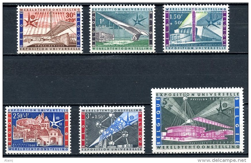 BE   1047 - 1052  XX  ---  EXPO 58  --  Parfait état  --  Série Classique - 1958 – Brüssel (Belgien)