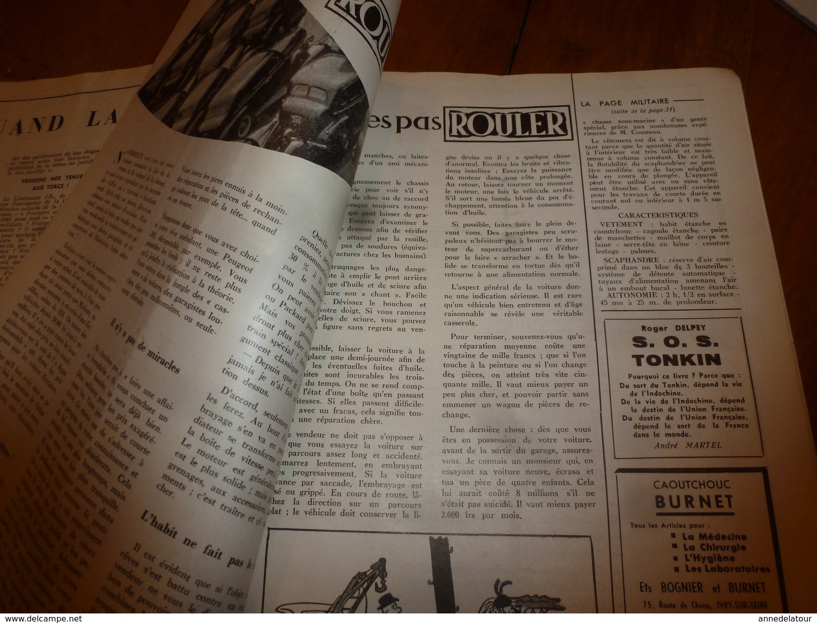 1955 LE COMBATTANT D'INDOCHINE: Hanoï;  SIHANOUK le roi du Cambodge;Affaire des fuites;Les infirmières parachutistes;etc