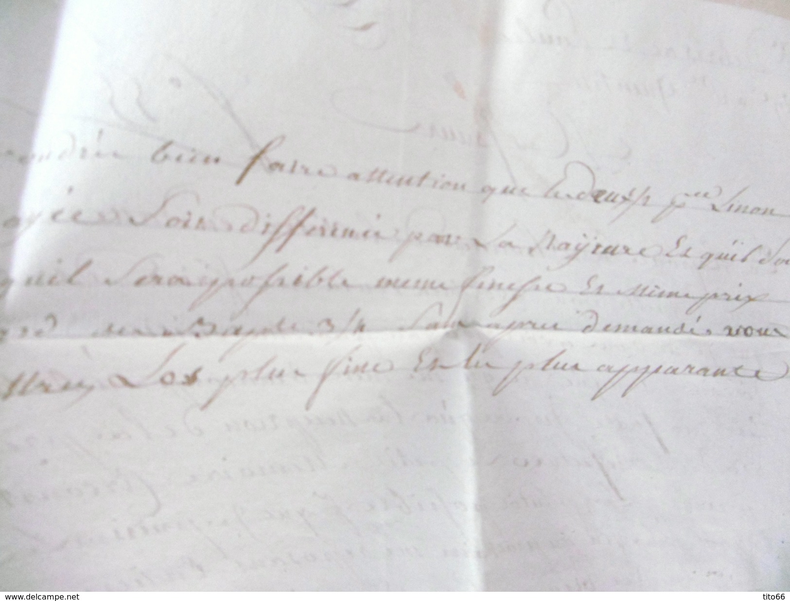 Lettre De Lyon Vers St Quentin De 1788 - 1701-1800: Précurseurs XVIII