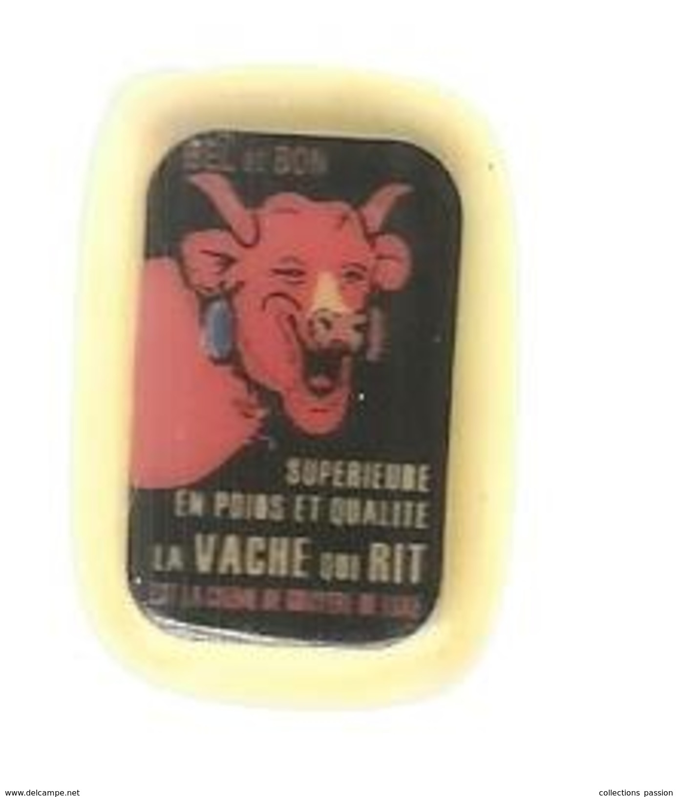 G-I-E, Féve , LA VACHE QUI RIT , Publicité , 2 Scans , Frais : 1.55&euro; - Autres & Non Classés