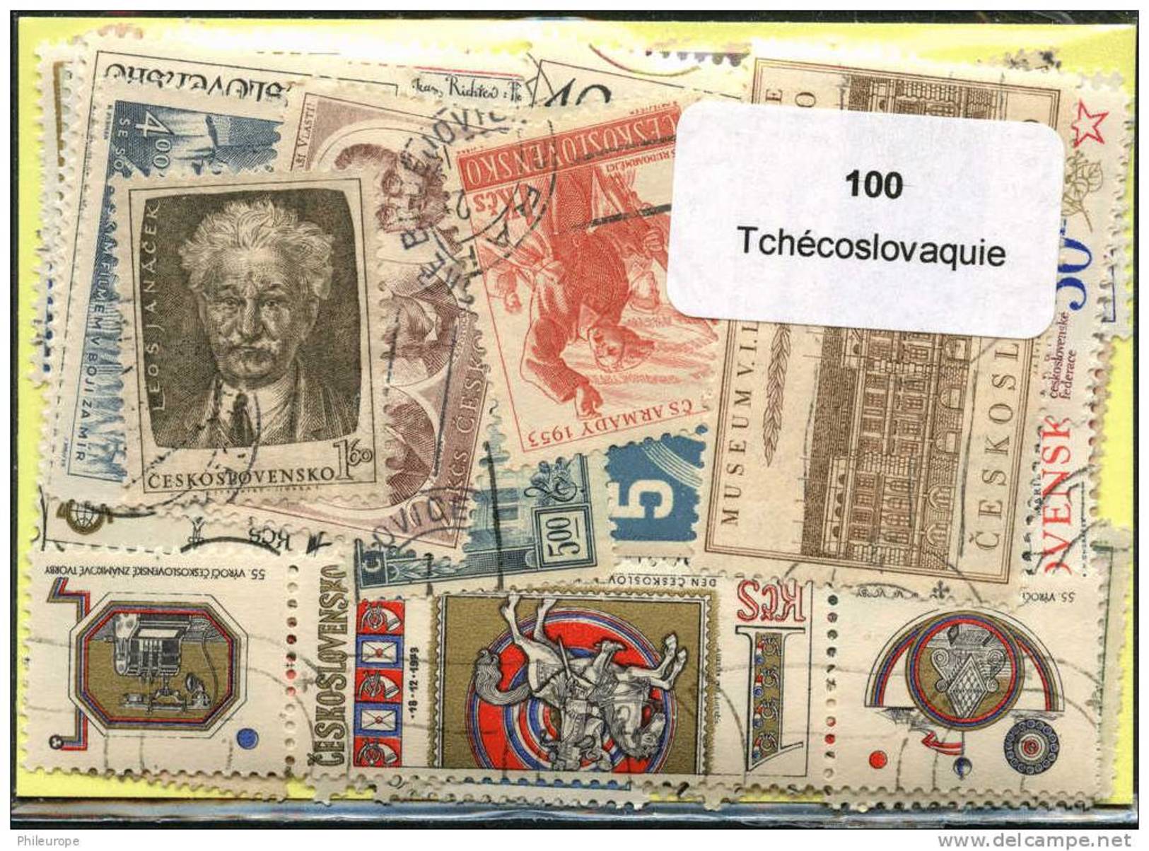 100 Timbres Thème Tchécoslovaquie - Verzamelingen & Reeksen