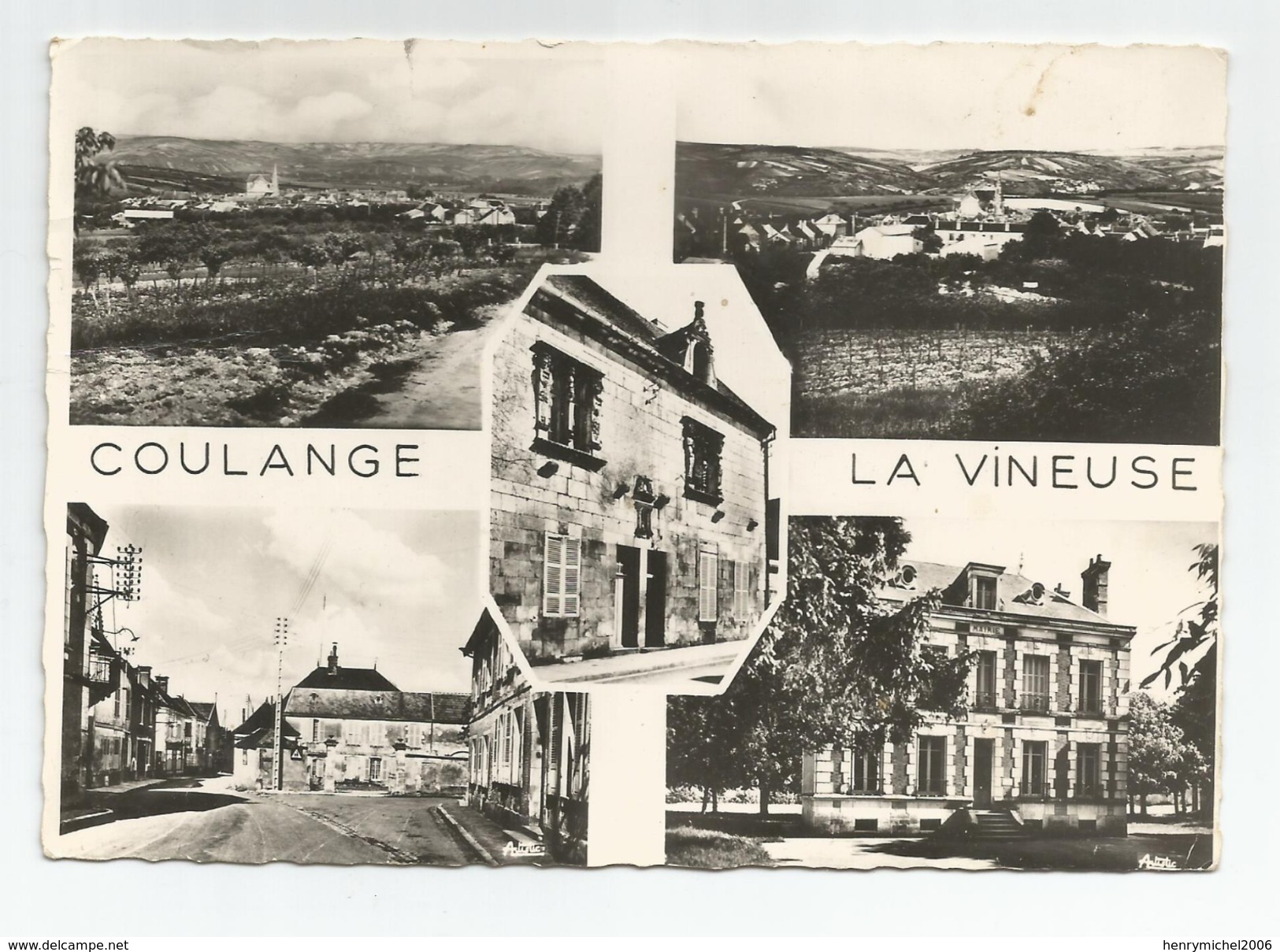 Yonne - 89 - Souvenir De Coulange La Vineuse Cachet 1958 - Coulanges La Vineuse
