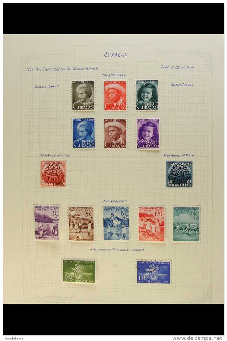 NETHERLANDS COLONIES 1873-1960 Mint And Used Collection On Album Pages, With Sections Of CURACAO Incl 1927 Marine... - Other & Unclassified