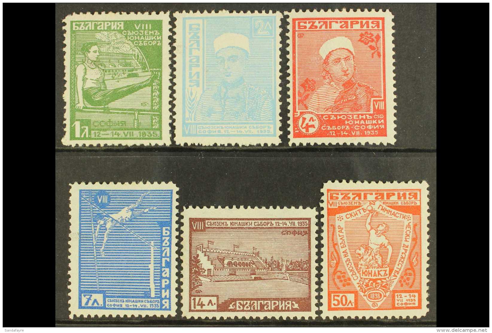 SPORT Bulgaria 1935 Sport Association Complete Set, Mi 280/85, Fine Mint (6 Stamps) For More Images, Please Visit... - Unclassified
